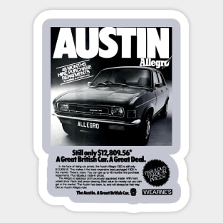 AUSTIN ALLEGRO - advert Sticker